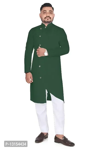 Mens Solid Kurta and Pyjama Set