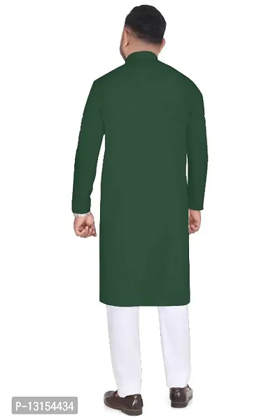 Mens Solid Kurta and Pyjama Set-thumb2