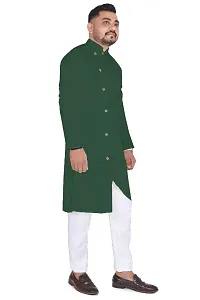 Mens Solid Kurta and Pyjama Set-thumb2