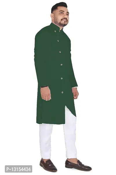 Mens Solid Kurta and Pyjama Set-thumb3