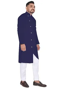 Mens Solid Kurta and Pyjama Set-thumb2