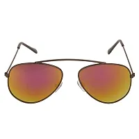 Arzonai Hartley Aviator Shape Brown-Orange UV Protection Sunglasses For Men  Women [MA-099-S1 ]-thumb2