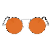 Modern Orange Metal Sunglasses-thumb1