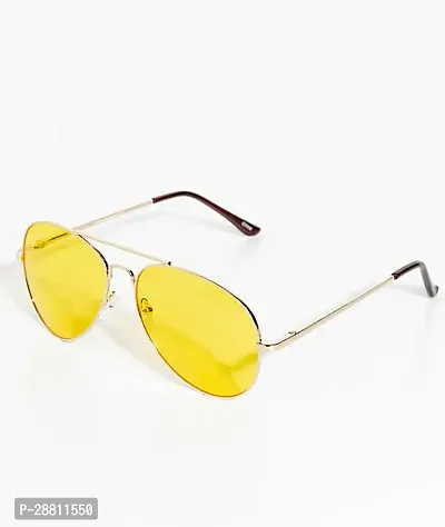 Trendy Yellow Aviator Sunglass For Women-thumb0