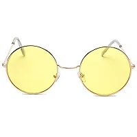 Fabulous Yellow Metal UV Protected Sunglasses For Men-thumb3