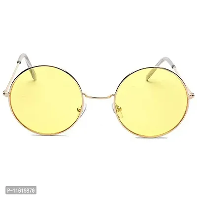 Fabulous Yellow Metal UV Protected Sunglasses For Men-thumb4