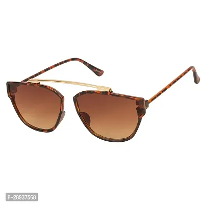 Modern Brown Metal Sunglasses For Women