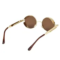 Fabulous Brown Metal UV Protected Sunglasses For Men-thumb4