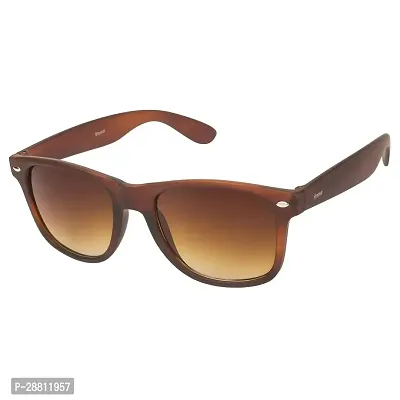 Stylish Classic Wayfarer Shape Brown-Brown Uv Protection Sunglasses For Women