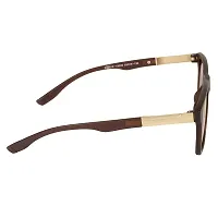 Modern Brown Plastic Sunglasses-thumb3