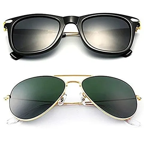 Modern Metal Sunglasses Pack Of 2