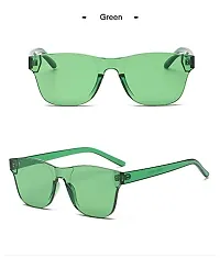 Fabulous Green Plastic UV Protected Sunglasses For Men-thumb1