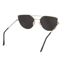 Arzonai Hayes Retro Square Shape Silver-Silver Mirrored UV Protection Sunglasses For Men  Women [MA-034-S2 ]-thumb4