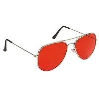 Arzonai Classics Aviator Silver-Red UV Protection Sunglasses For Men  Women |MA-095-S9|-thumb1