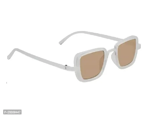 Modern White Plastic Sunglasses