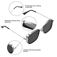 Arzonai Carryminati Metal Square Unisex Sunglasses (Large) Pack of 2-thumb4