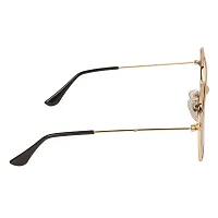Arzonai Bennett Retro Square Shape Golden-Orange Mirrored UV Protection Sunglasses For Men  Women [MA-036-S3 ]-thumb3