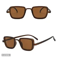 Trendy Brown Rectangle Sunglass For Men And Women-thumb2