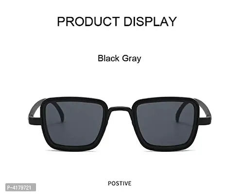 Trendy Black Rectangle Sunglass For Men And Women-thumb2