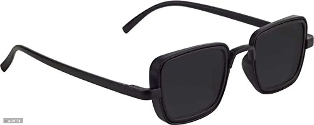 Trendy Black Rectangle Sunglass For Men And Women