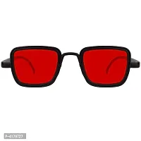 Trendy Red Rectangle Sunglass For Men And Women-thumb2