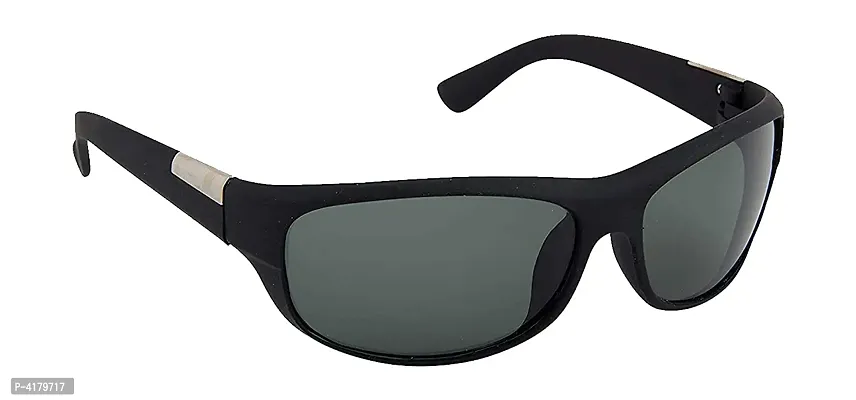 Trendy Black Uv Protection Night Drive Sports Sunglass For Men And Women