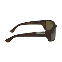 Trendy Brown Uv Protection Night Drive Sports Sunglass For Men And Women-thumb3