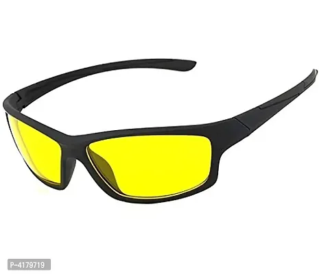 Yellow Sports Sunglasses For Men-thumb0