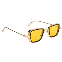 Trendy Yellow Metal Square Sunglass For Men And Boys-thumb3