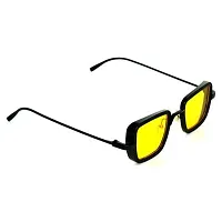 Trendy Yellow Metal Square Sunglass For Men And Boys-thumb2