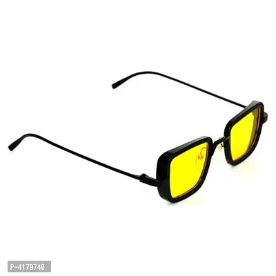Trendy Yellow Metal Square Sunglass For Men And Boys-thumb3
