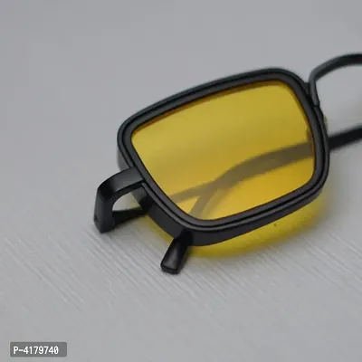 Trendy Yellow Metal Square Sunglass For Men And Boys-thumb2