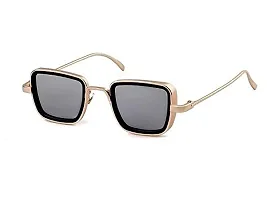 Trendy Silver Metal Square Sunglass For Men And Boys-thumb1