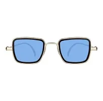 Trendy Blue Metal Square Sunglass For Men And Boys-thumb1