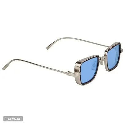 Trendy Blue Metal Square Sunglass For Men And Boys-thumb4