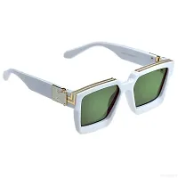 Trendy Green Plastic  Square Sunglass For Men And Women-thumb2