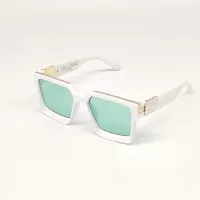 Trendy Green Plastic  Square Sunglass For Men And Women-thumb1