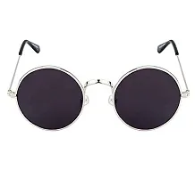 Trendy Black Round Sunglass For Men And Women-thumb2