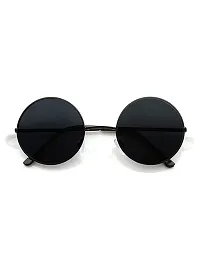 Trendy Black Round Sunglass For Men And Women-thumb3