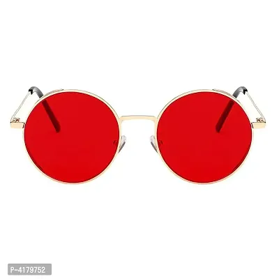 Trendy Red Round Sunglass For Men And Women-thumb3