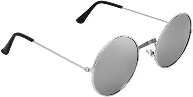 Trendy Silver Round Sunglass For Men And Women-thumb2