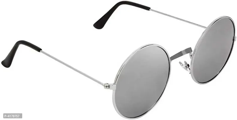 Trendy Silver Round Sunglass For Men And Women-thumb3