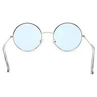 Trendy Blue Round Sunglass For Men And Women-thumb4