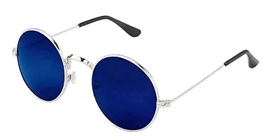 Trendy Blue Round Sunglass For Men And Women-thumb1