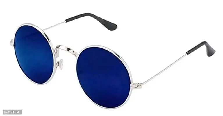 Trendy Blue Round Sunglass For Men And Women-thumb2
