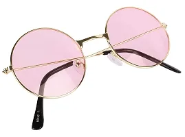 Trendy Pink Round Sunglass For Men And Women-thumb2