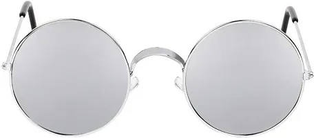 Trendy Silver Round Sunglass For Men And Women-thumb1