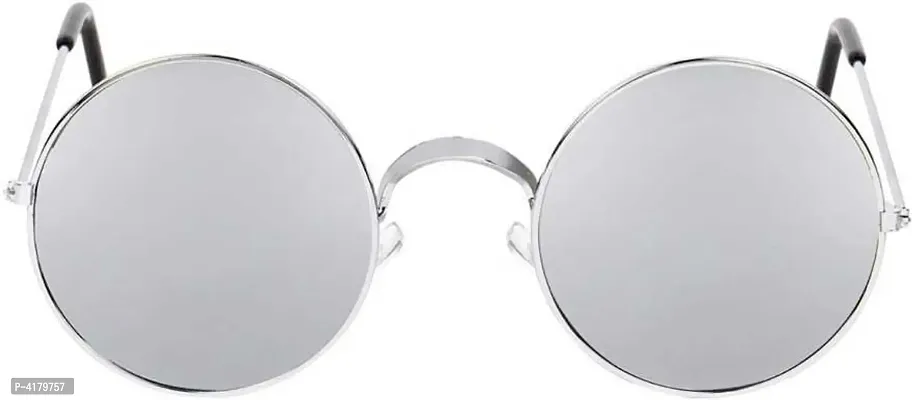 Trendy Silver Round Sunglass For Men And Women-thumb2