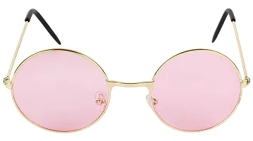 Trendy Pink Round Sunglass For Men And Women-thumb1