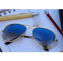 Trendy Blue Aviator Sunglass For Men And Women-thumb1